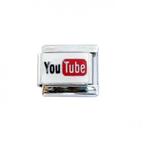 Звено для браслета с логотипом YouTube